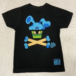 Johnny cupcakes blue clues xs black short sleeve t-shirt